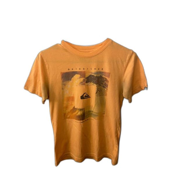 Shirts | Quiksilver Mountain And Wave Logo Graphic Tee In Mustard ...